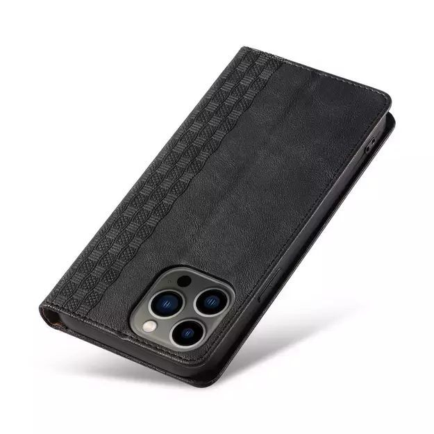 Magnet Strap Case for Samsung Galaxy S23 Ultra Flip Wallet Mini Lanyard Stand Black 10