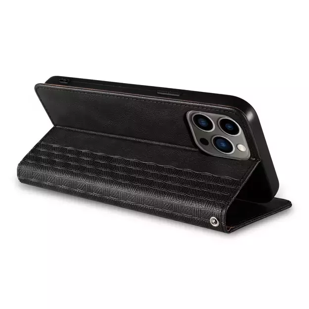 Magnet Strap Case for Samsung Galaxy S23 Ultra Flip Wallet Mini Lanyard Stand Black 9