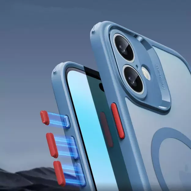 ESR Classic Pro Set Halolock MagSafe case for iPhone 16 - blue 12