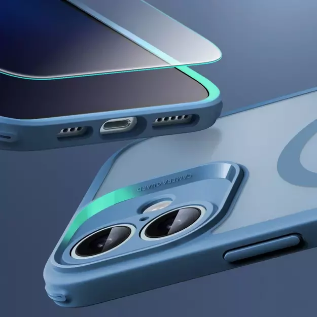 ESR Classic Pro Set Halolock MagSafe case for iPhone 16 - blue 11