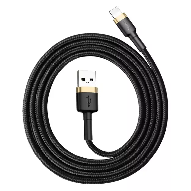 Baseus Cafule USB-A / Lightning 2.4A QC 3.0 cable 1 m - black and gold 3