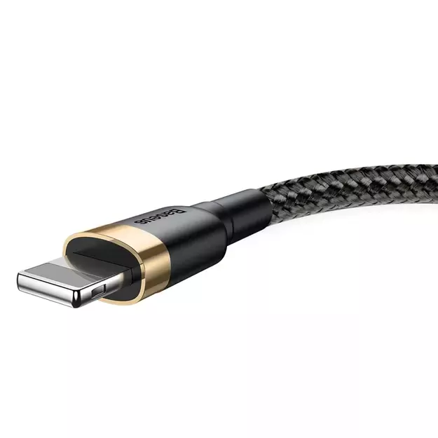 Baseus Cafule USB-A / Lightning 2.4A QC 3.0 cable 1 m - black and gold 1
