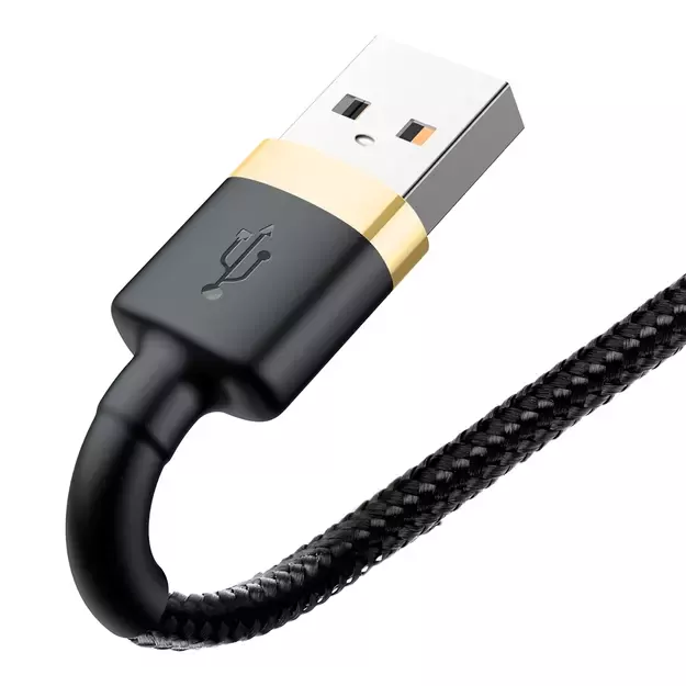 Baseus Cafule USB-A / Lightning 2.4A QC 3.0 cable 1 m - black and gold 2