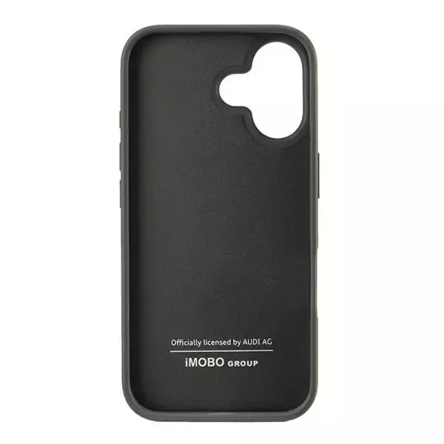 Audi Synthetic Leather iPhone 16 6.1&quot  black/black hardcase AU-TPUPCIP16-GT/D2-BK 5
