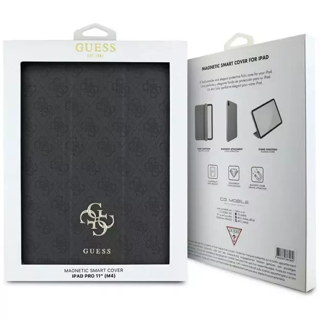 Guess GUFC11PM24PS4SGK iPad Pro 11&quot  2024 black/black Magnetic 4G Big Logo 10