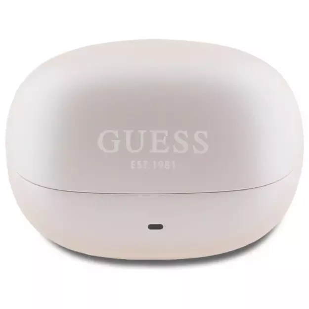 Guess Bluetooth Headphones GUTWST88MCTGP TWS + Docking Station Pink Capsule Printed Logo 1