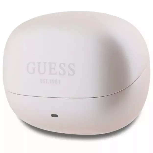 Guess Bluetooth Headphones GUTWST88MCTGP TWS + Docking Station Pink Capsule Printed Logo 2