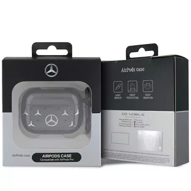 Mercedes MEAP8DPMGS AirPods Pro cover black/black Large Star Pattern 4