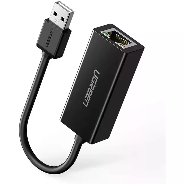 Ugreen external network card RJ45 - USB 2.0 100 Mbps Ethernet black (CR110 20254) 1