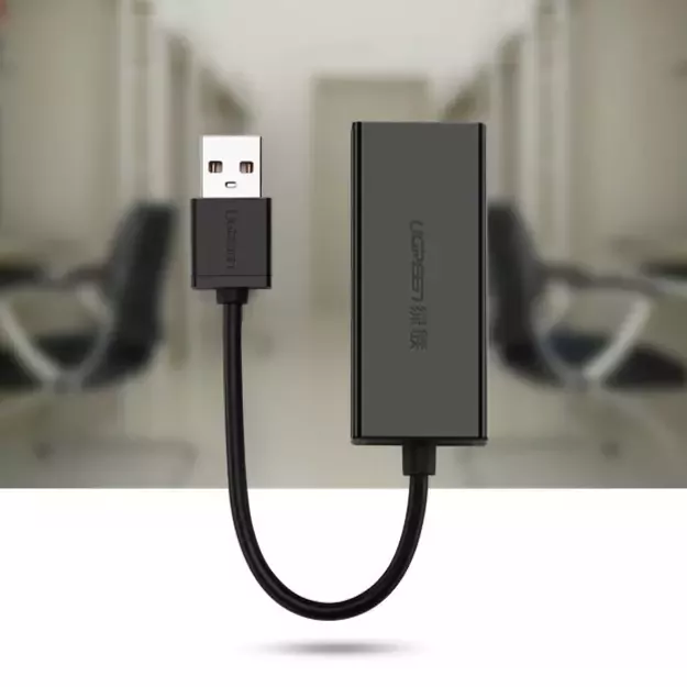 Ugreen external network card RJ45 - USB 2.0 100 Mbps Ethernet black (CR110 20254) 4