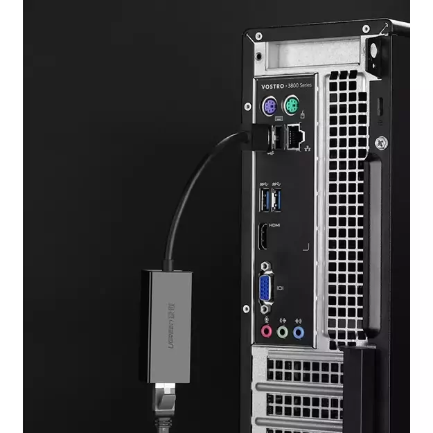 Ugreen external network card RJ45 - USB 2.0 100 Mbps Ethernet black (CR110 20254) 5