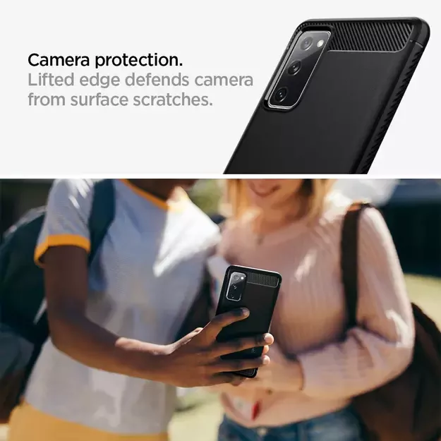 Spigen Rugged Armor Case for Samsung Galaxy S20 FE - Matte Black 33