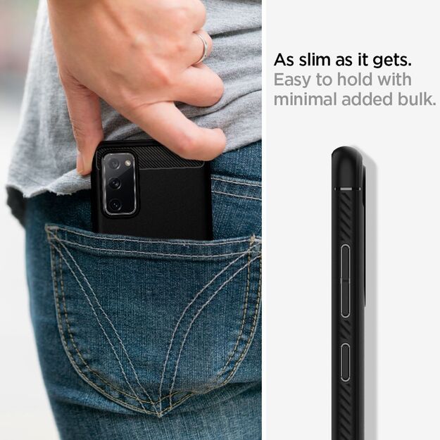 Spigen Rugged Armor Case for Samsung Galaxy S20 FE - Matte Black 11