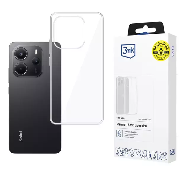 3mk Clear Case for Xiaomi Redmi Note 14 4G - transparent