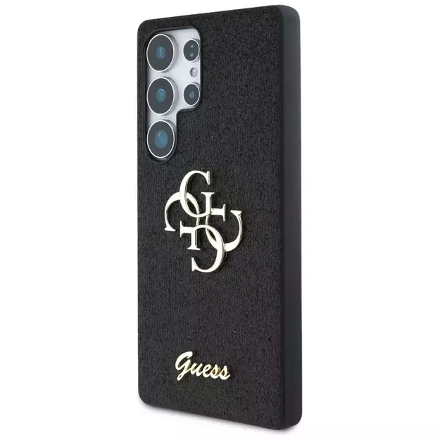Guess Fixed Glitter Big 4G Metal Logo case for Samsung Galaxy S25 Ultra black 1
