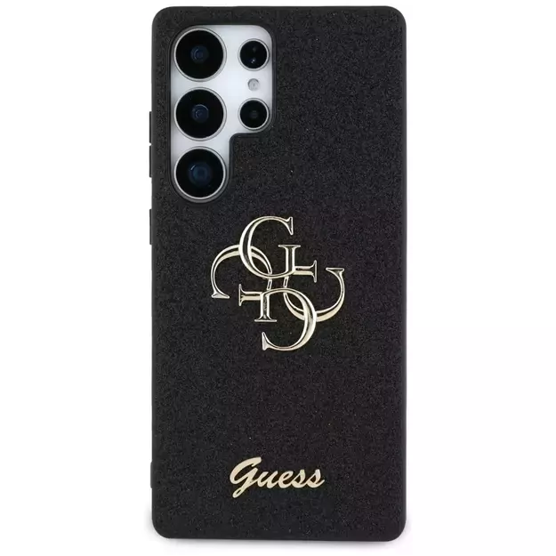 Guess Fixed Glitter Big 4G Metal Logo case for Samsung Galaxy S25 Ultra black 2