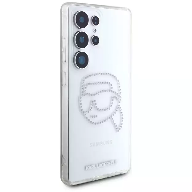 Case Karl Lagerfeld Rhinestones Karl Head Logo Samsung Galaxy S25 Ultra transparent 10