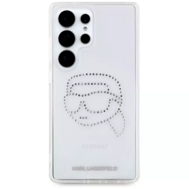 Case Karl Lagerfeld Rhinestones Karl Head Logo Samsung Galaxy S25 Ultra transparent 9