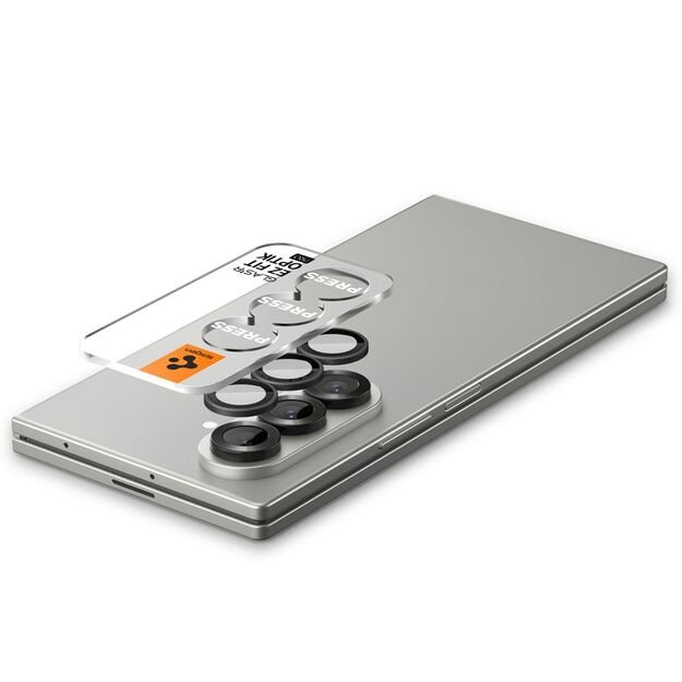 Spigen Optik Pro HD Glas.TR EZ Fit 2-pack Camera Protector for Samsung Galaxy Z Fold 7 - Black 4