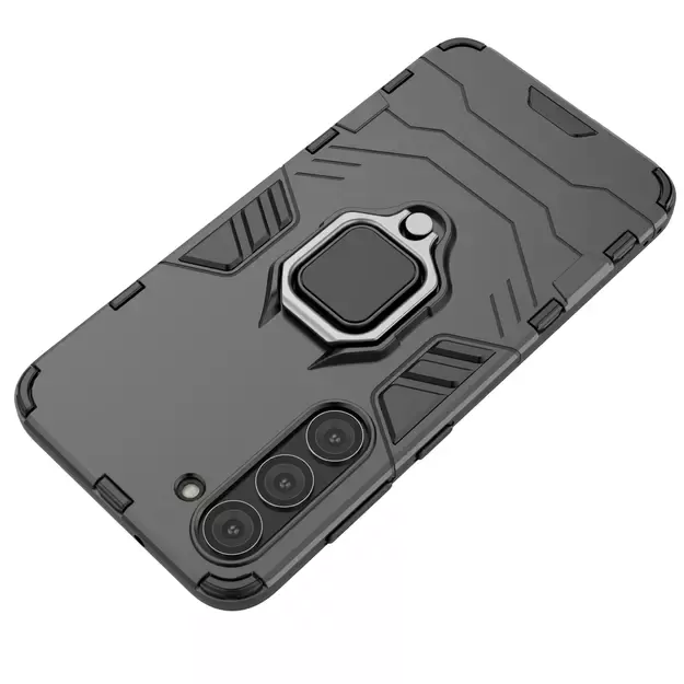 Ring Armor case for Samsung Galaxy S23+ armored cover magnetic holder ring black 19