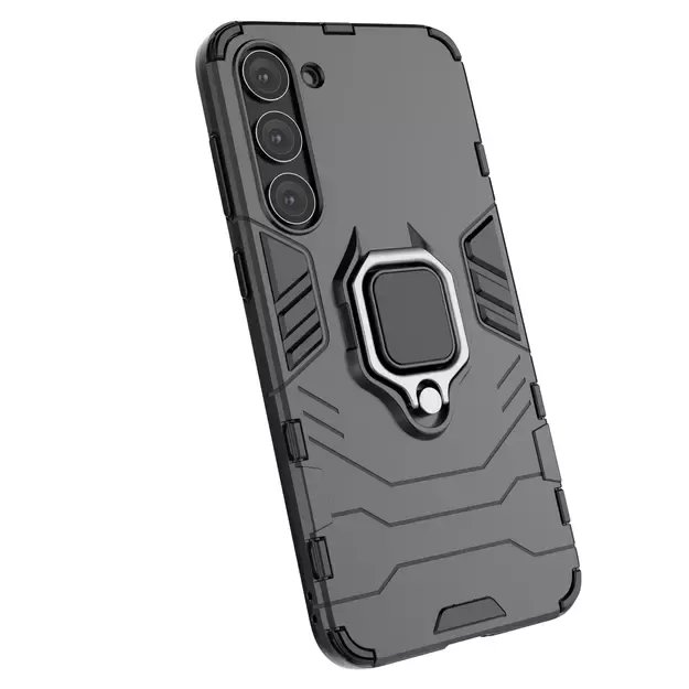 Ring Armor case for Samsung Galaxy S23+ armored cover magnetic holder ring black 16