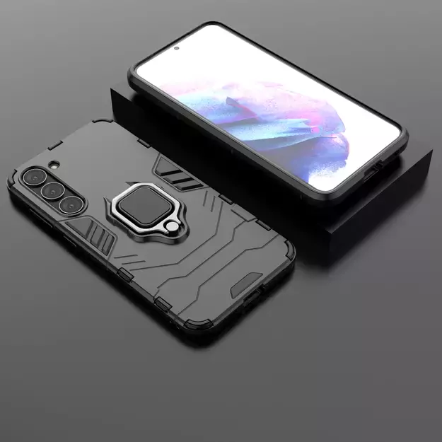 Ring Armor case for Samsung Galaxy S23+ armored cover magnetic holder ring black 32
