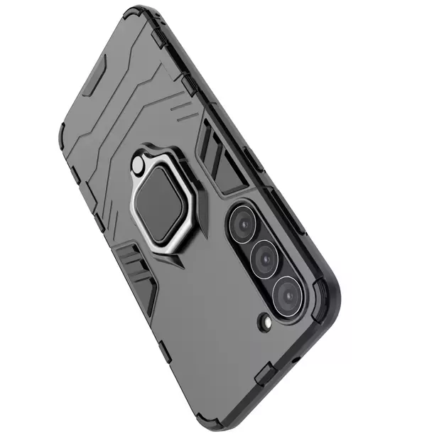 Ring Armor case for Samsung Galaxy S23+ armored cover magnetic holder ring black 25