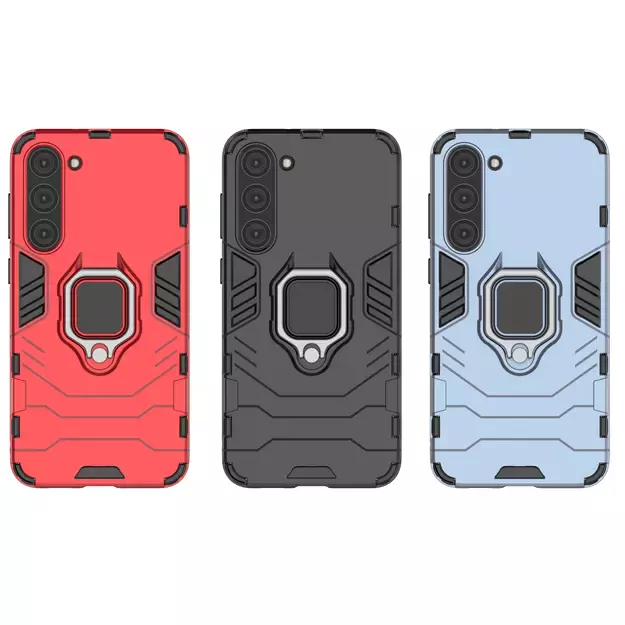 Ring Armor case for Samsung Galaxy S23+ armored cover magnetic holder ring black 29