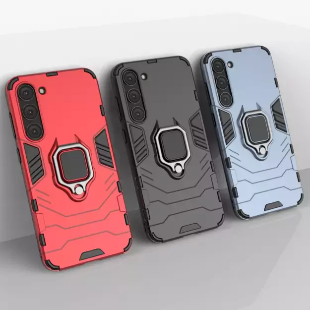 Ring Armor case for Samsung Galaxy S23+ armored cover magnetic holder ring black 31