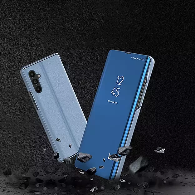 Clear View Case cover for Samsung Galaxy A14 flip cover blue 7