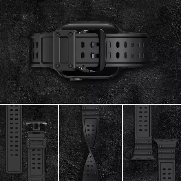 Strap Triple Protection for Apple Watch 38 / 40 / 41 mm bracelet strap - black 5