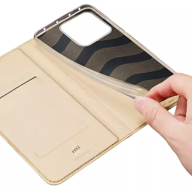 Dux Ducis Skin Pro Case Xiaomi 13 Pro Flip Card Wallet Gold Stand 8