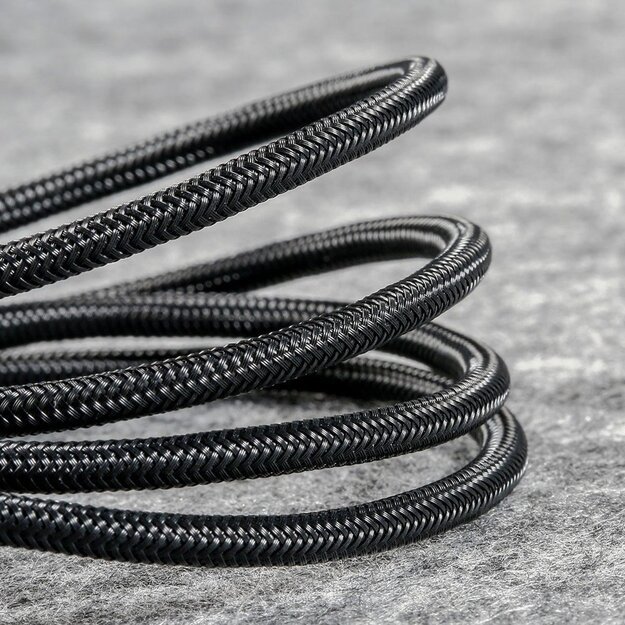 Baseus cable USB cable 4in1 Lightning / 2x USB Type C / micro USB in nylon braid 3.5A 1.2m black (CA1T4-B01) 10