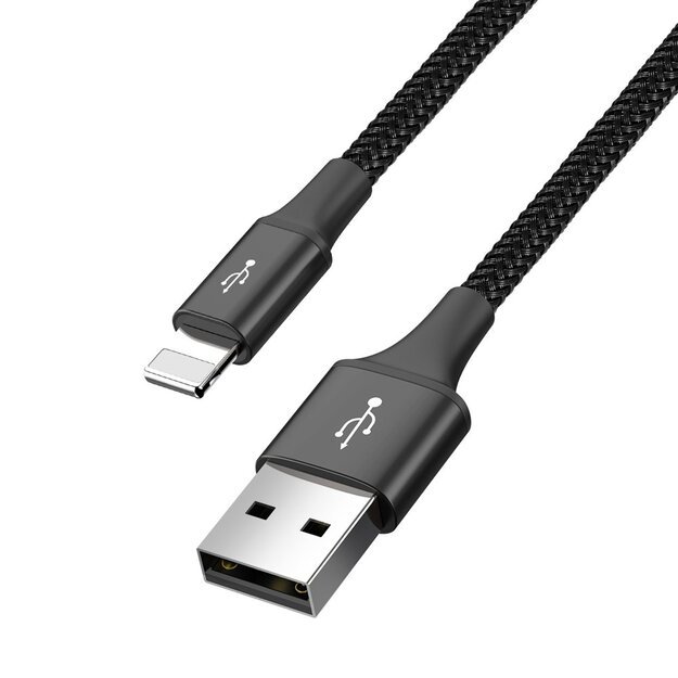 Baseus cable USB cable 4in1 Lightning / 2x USB Type C / micro USB in nylon braid 3.5A 1.2m black (CA1T4-B01) 1