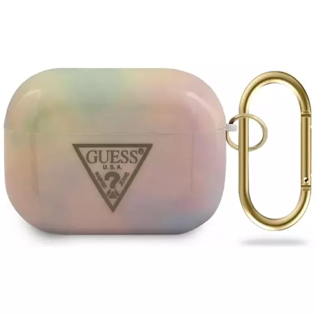 Guess GUACAPTPUMCGG01 AirPods Pro cover pink/pink Tie &amp  Dye Collection