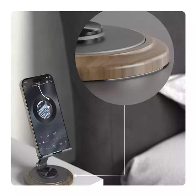 Dudao F17M 360° metal phone stand - gray 9
