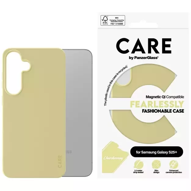 CARE by PanzerGlass Fashion QI Case for Samsung Galaxy S25+ - Purple