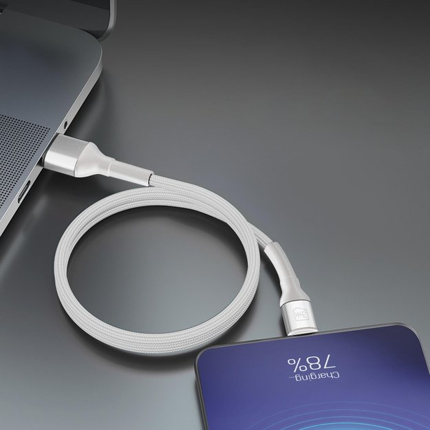 3mk Hyper Cable N-SERIES USB-A / MicroUSB 1m 5V/2.4A 12W / white 8