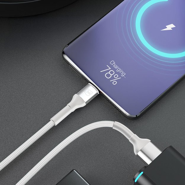 3mk Hyper Cable N-SERIES USB-A / MicroUSB 1m 5V/2.4A 12W / white 2