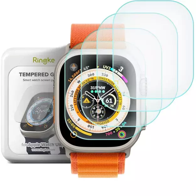 Ringke ID FC Glass 4-pack tempered glass for Apple Watch Ultra 1 / 2 (49 mm)