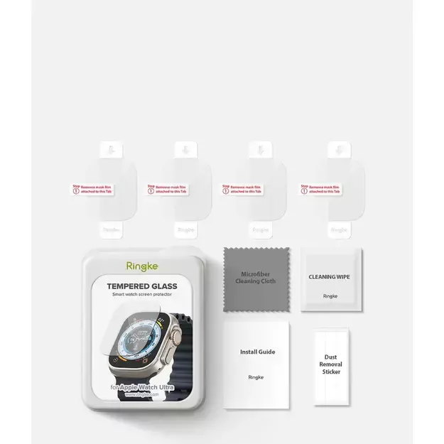 Ringke ID FC Glass 4-pack tempered glass for Apple Watch Ultra 1 / 2 (49 mm) 22