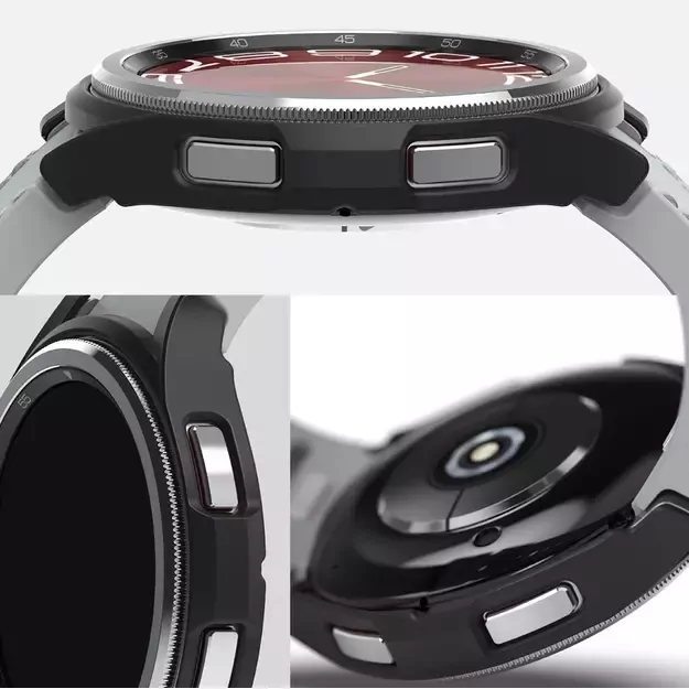 Ringke Slim 2-pack Case for Samsung Galaxy Watch 6 Classic 43mm - Black and Clear 14