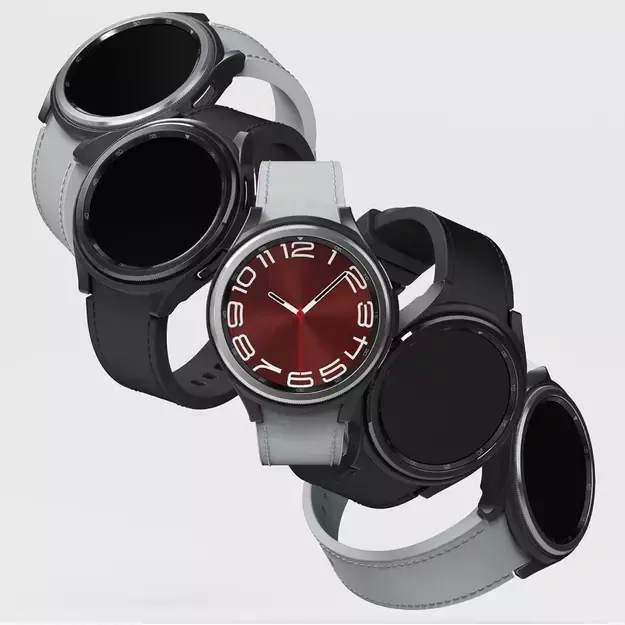 Ringke Slim 2-pack Case for Samsung Galaxy Watch 6 Classic 43mm - Black and Clear 15