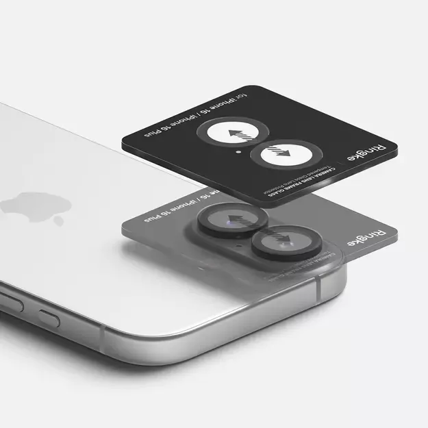 Ringke Camera Frame Protector 2-pack for iPhone 16 / 16 Plus - Black 9
