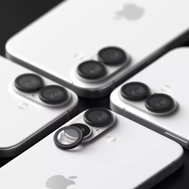 Ringke Camera Frame Protector 2-pack for iPhone 16 / 16 Plus - Black 11