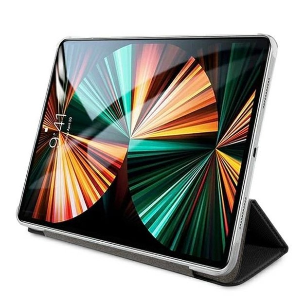 Guess Saffiano Collection case for iPad 12.9&quot  2021 Book Cover - black 5