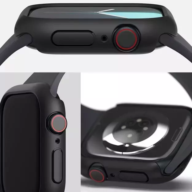 Ringke Slim 2-pack Case for Apple Watch 10 46mm - Clear and Matte Black 2