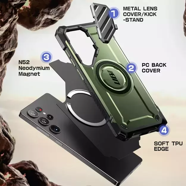 Supcase UB XT Mag Case for Samsung Galaxy S25 Ultra - Olive 6