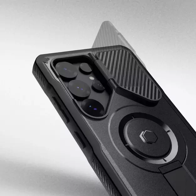 Tech-Protect Kevlar MagSafe+ Case for Samsung Galaxy S25 Ultra - Black 4