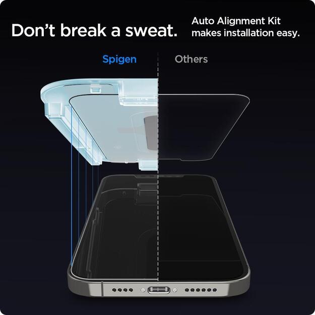 Spigen Glas.tR EZ Fit Tempered Glass for iPhone 12 / iPhone 12 Pro - 2 pcs. 21